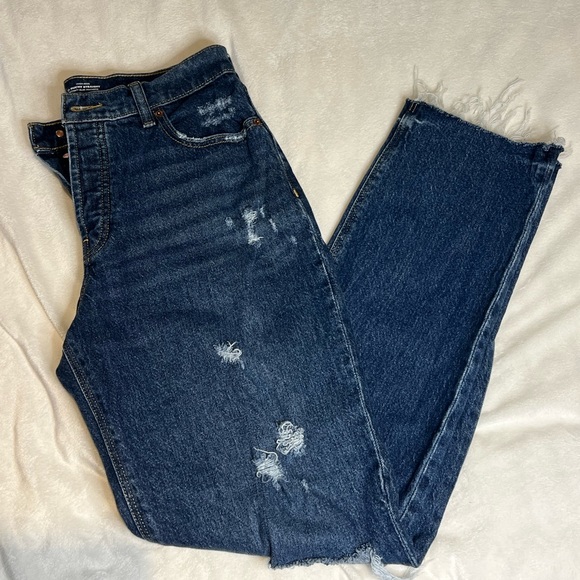 ✨3 for $10✨ OLD NAVY High Rise Slouchy Straight Secret-Slim Pockets Size 2 - Picture 5 of 14